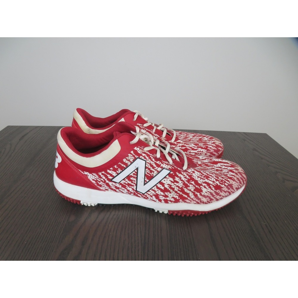 New Balance 4040v5 Turf Shoes Mens Size 14 Red Camo Baseball Sneakers T4040MW5